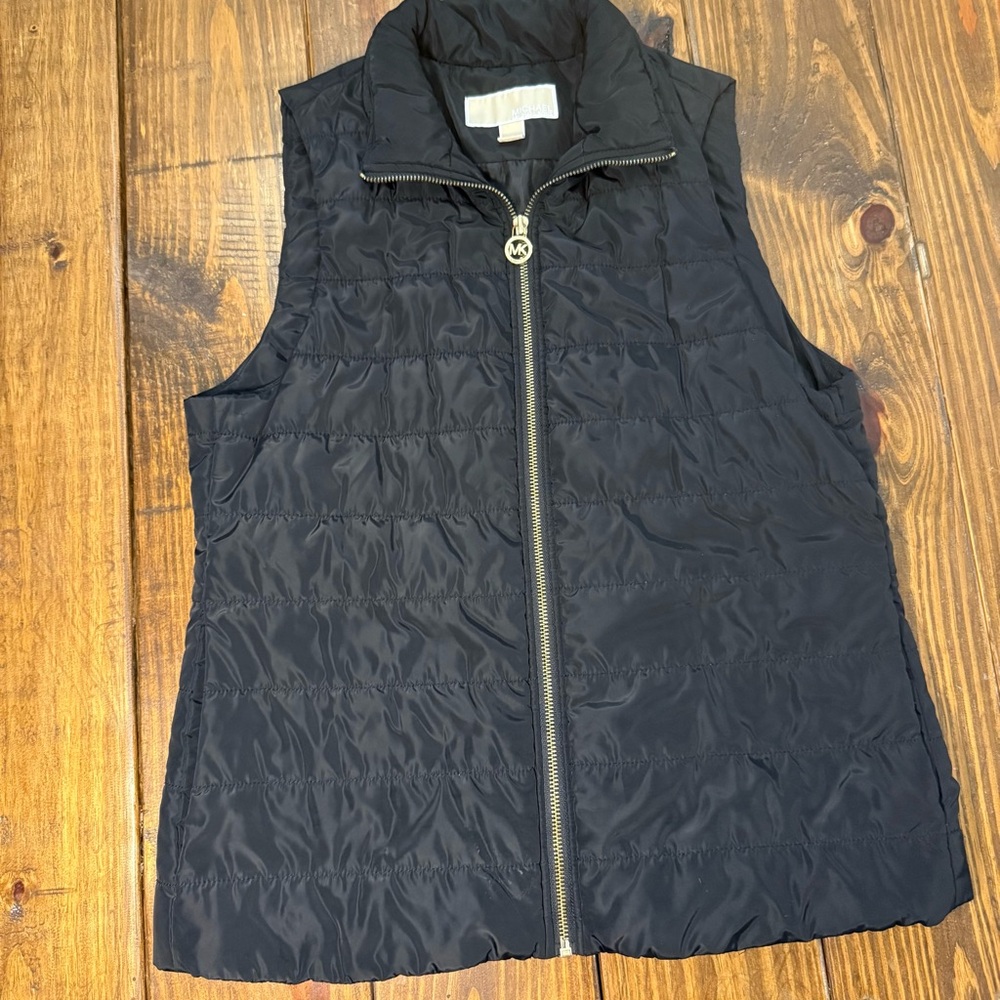 Michael Kors Black Quilted Vest